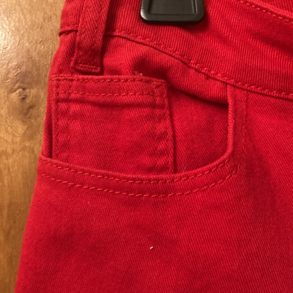 NWT Hot & Delicious Red Flare Bottom Jeans - Picture 3 of 7